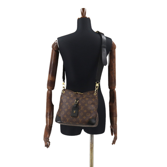 Louis Vuitton Monogram Odeon NM PM Shoulder Bag Brown Noir - Picture 10 of 10